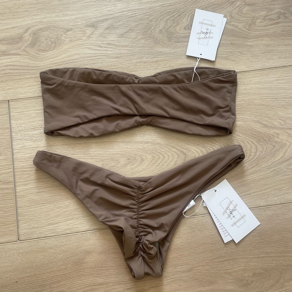 LAST ONE Avi Swim Bandeau set - Driftwood - Picture 5 of 6